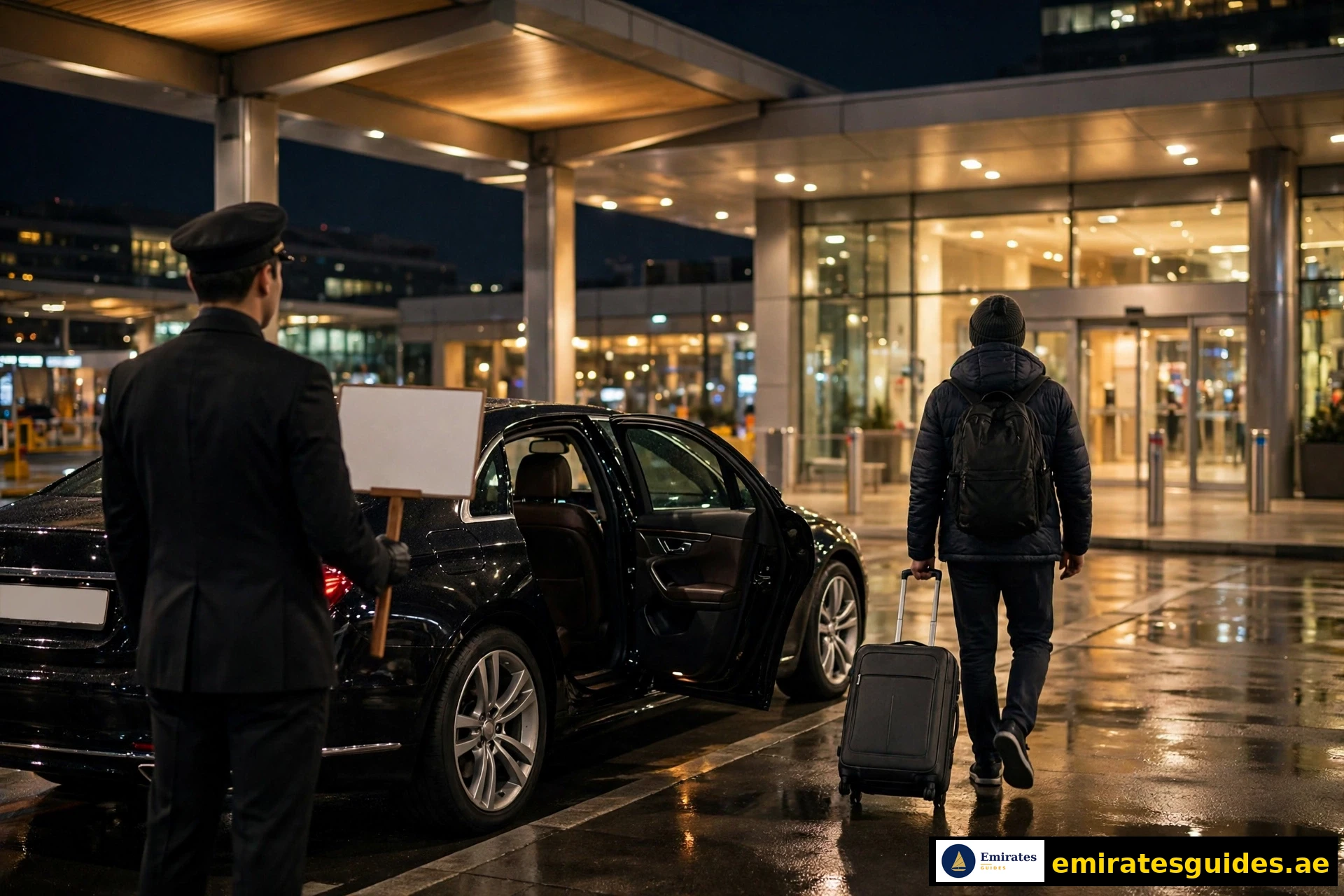 Airport transfer car with driver Abu Dhabi