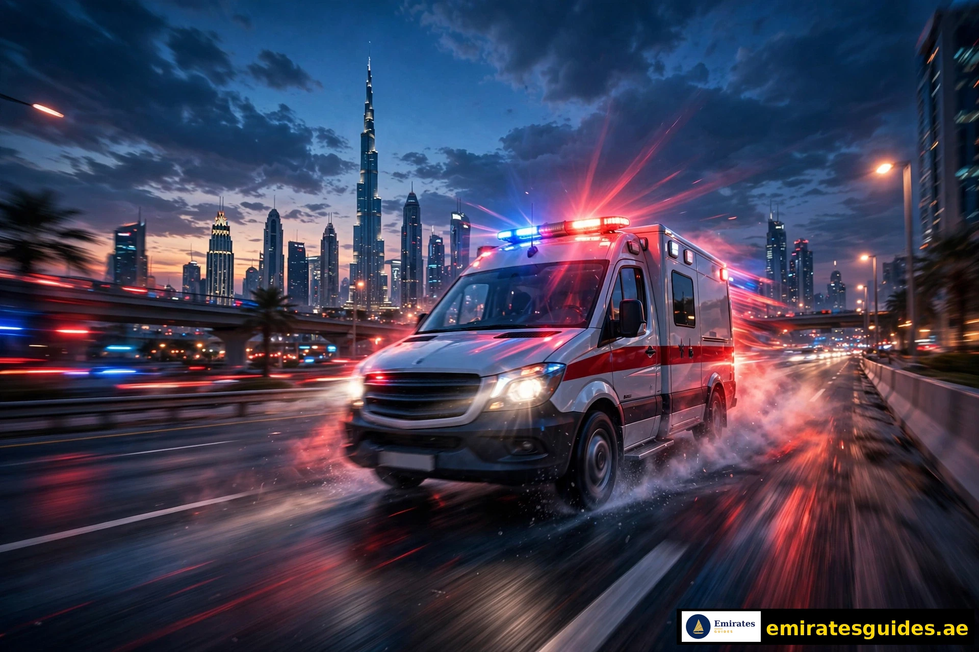 Dubai ambulance number 998 — DCAS emergency response