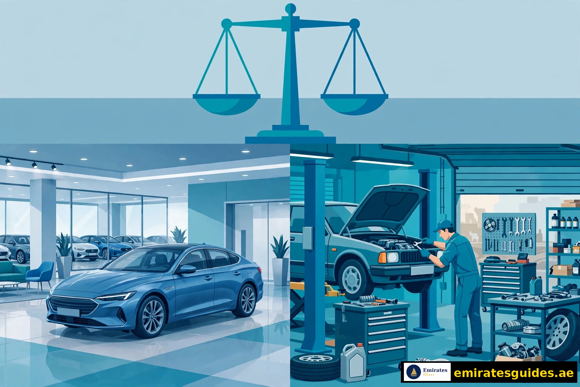 Audi dealer vs independent garage Dubai comparison