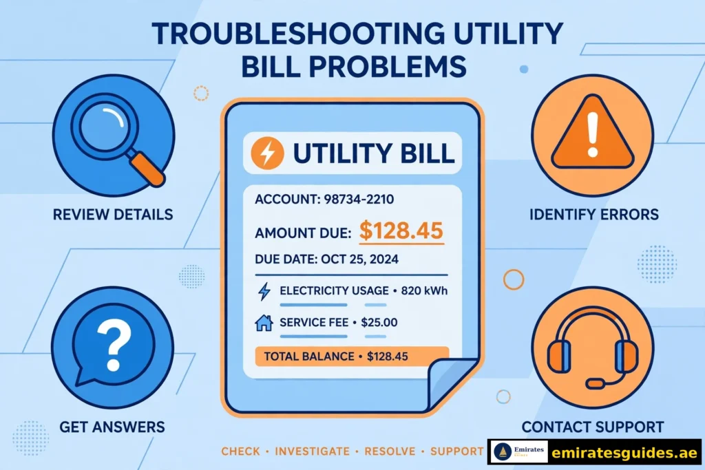 DEWA bill common problems and fixes
