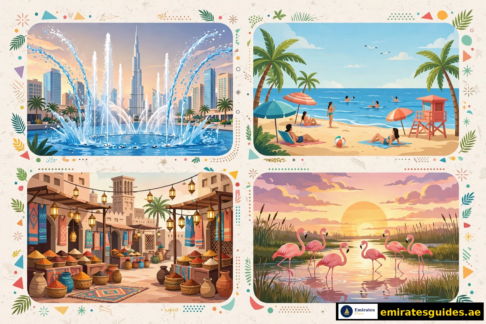 Free things to do in Dubai — fountain, beaches, souks