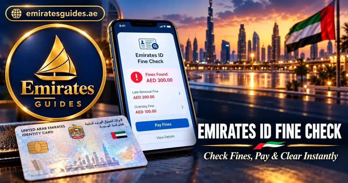 Emirates ID Fine Check - Check, Pay and Clear Online - UAE Fines Guide