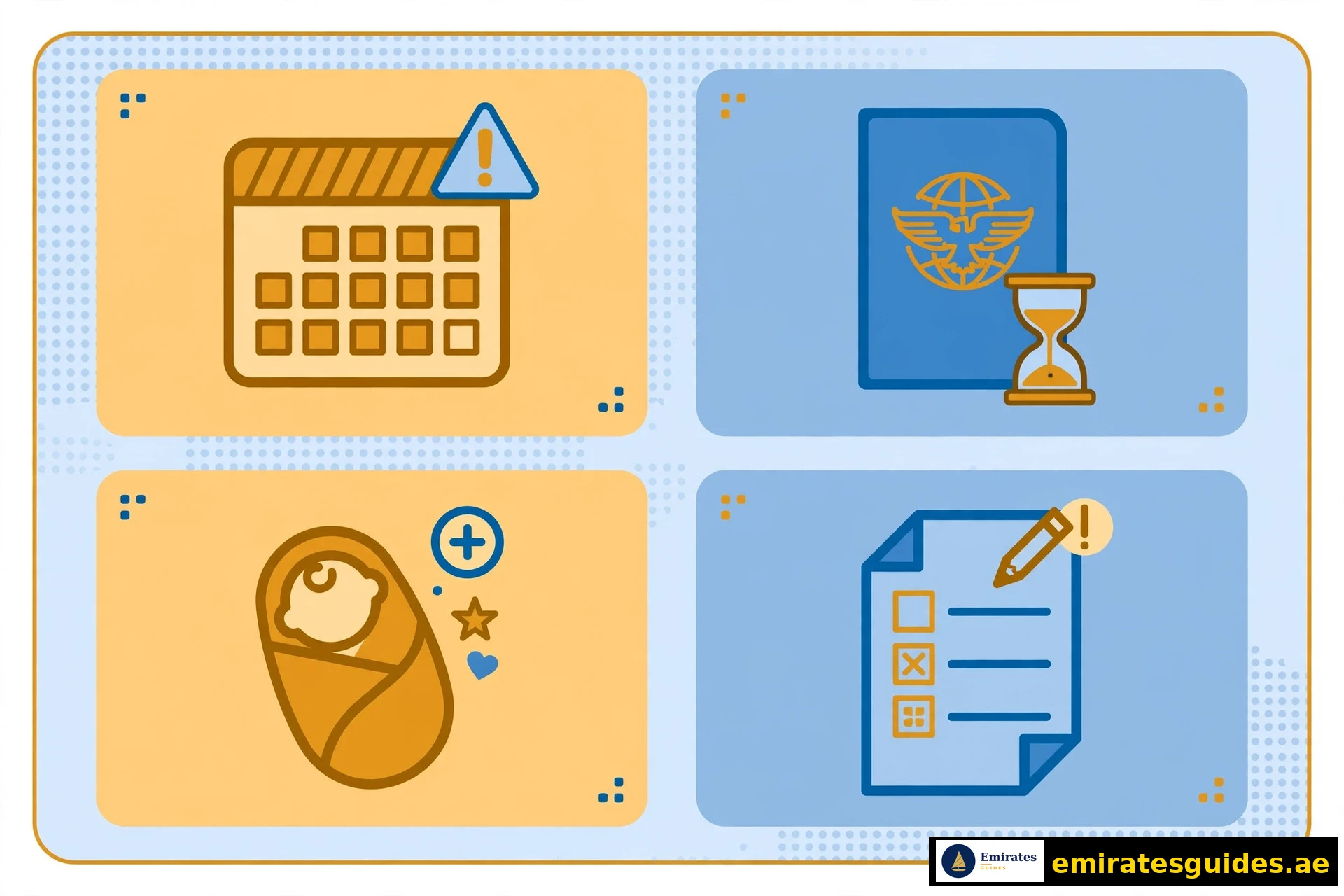 Types of Emirates ID fines with amounts and grace periods