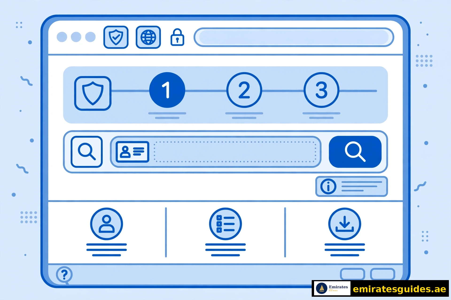 ICP portal Emirates ID fine check step-by-step