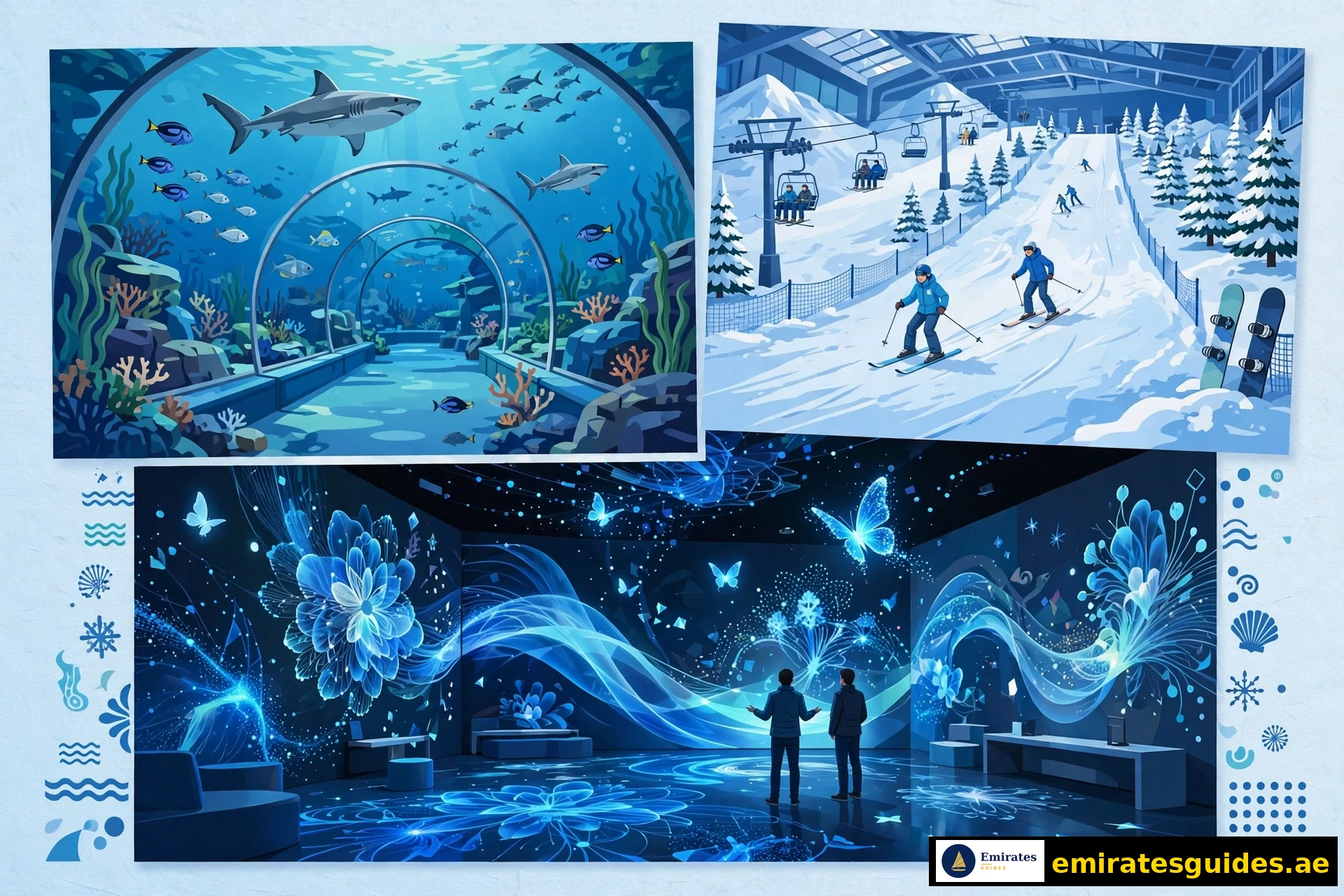 Indoor things to do in Dubai — aquarium, IMG Worlds, AYA Universe