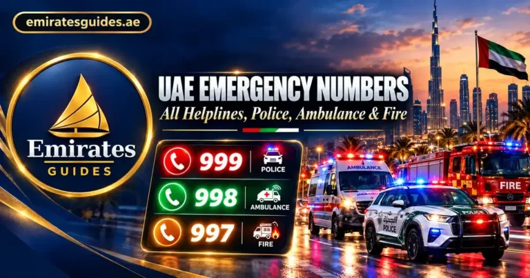 UAE Emergency Numbers - Police, Ambulance, Fire and All Helplines